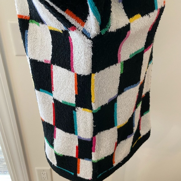 Vintage Grandma Checkerboard Colorful Sweater - Picture 8 of 15